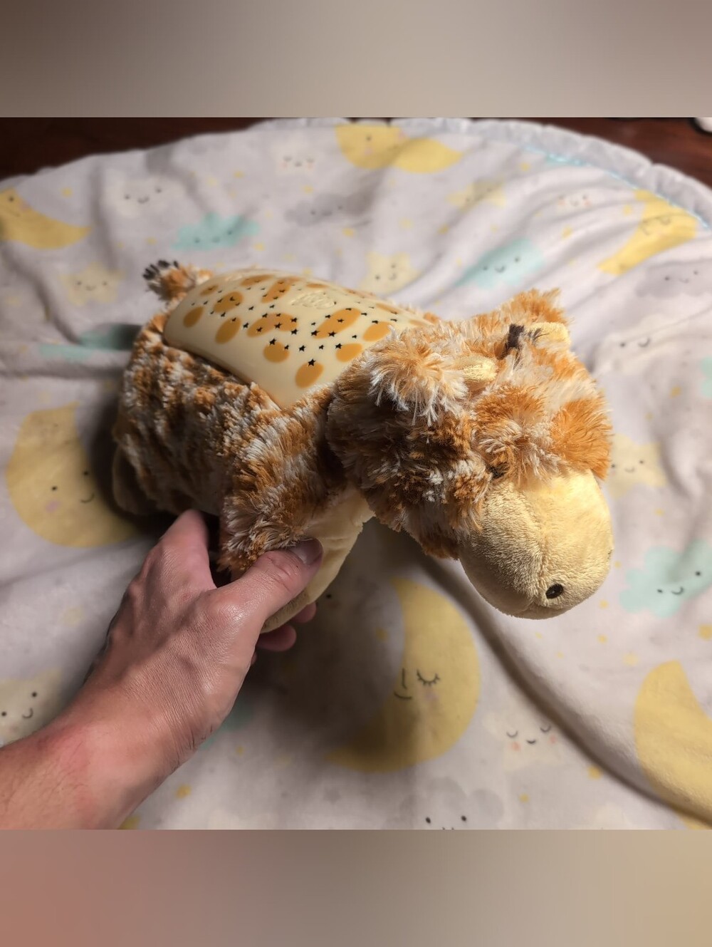 Pillow Pets Jolly Giraffe Sleeptime Lite 11" Stuffed Animal Plush Nightlight GUC